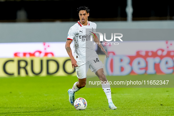 Tijjani Reijnders of AC Milan during the Serie A Enilive match between ACF Fiorentina and AC Milan at Stadio Artemio Franchi on October 06,...