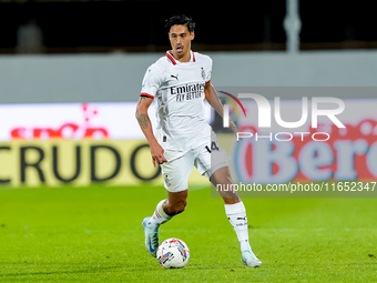 Tijjani Reijnders of AC Milan during the Serie A Enilive match between ACF Fiorentina and AC Milan at Stadio Artemio Franchi on October 06,...