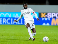 Fikayo Tomori of AC Milan during the Serie A Enilive match between ACF Fiorentina and AC Milan at Stadio Artemio Franchi on October 06, 2024...