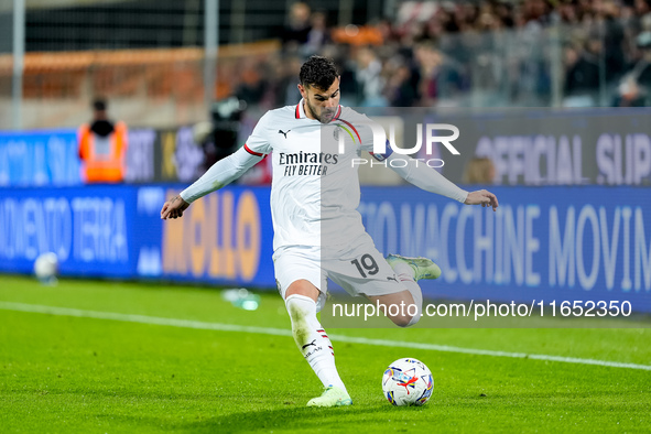 Theo Hernandez of AC Milan during the Serie A Enilive match between ACF Fiorentina and AC Milan at Stadio Artemio Franchi on October 06, 202...