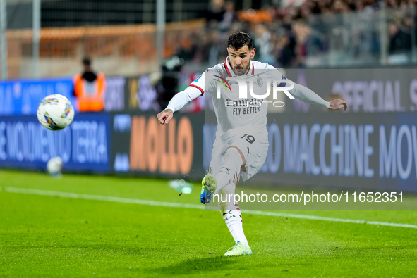 Theo Hernandez of AC Milan during the Serie A Enilive match between ACF Fiorentina and AC Milan at Stadio Artemio Franchi on October 06, 202...