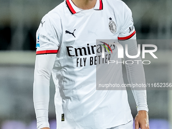 Alvaro Morata of AC Milan looks on during the Serie A Enilive match between ACF Fiorentina and AC Milan at Stadio Artemio Franchi on October...