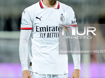 Alvaro Morata of AC Milan looks on during the Serie A Enilive match between ACF Fiorentina and AC Milan at Stadio Artemio Franchi on October...