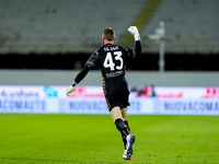 David De Gea of ACF Fiorentina celebrates after Albert Gudmundsson scored second goal during the Serie A Enilive match between ACF Fiorentin...