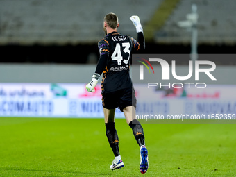 David De Gea of ACF Fiorentina celebrates after Albert Gudmundsson scored second goal during the Serie A Enilive match between ACF Fiorentin...