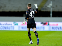 David De Gea of ACF Fiorentina celebrates after Albert Gudmundsson scored second goal during the Serie A Enilive match between ACF Fiorentin...