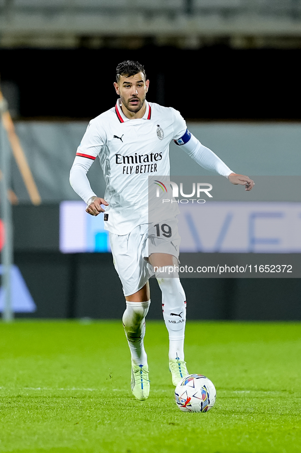 Theo Hernandez of AC Milan during the Serie A Enilive match between ACF Fiorentina and AC Milan at Stadio Artemio Franchi on October 06, 202...