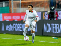 Noah Okafor of AC Milan during the Serie A Enilive match between ACF Fiorentina and AC Milan at Stadio Artemio Franchi on October 06, 2024 i...