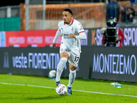 Noah Okafor of AC Milan during the Serie A Enilive match between ACF Fiorentina and AC Milan at Stadio Artemio Franchi on October 06, 2024 i...