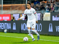 Noah Okafor of AC Milan during the Serie A Enilive match between ACF Fiorentina and AC Milan at Stadio Artemio Franchi on October 06, 2024 i...