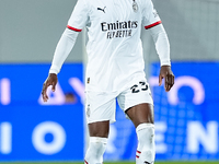 Fikayo Tomori of AC Milan during the Serie A Enilive match between ACF Fiorentina and AC Milan at Stadio Artemio Franchi on October 06, 2024...