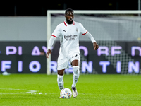 Fikayo Tomori of AC Milan during the Serie A Enilive match between ACF Fiorentina and AC Milan at Stadio Artemio Franchi on October 06, 2024...