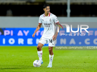 Tijjani Reijnders of AC Milan during the Serie A Enilive match between ACF Fiorentina and AC Milan at Stadio Artemio Franchi on October 06,...