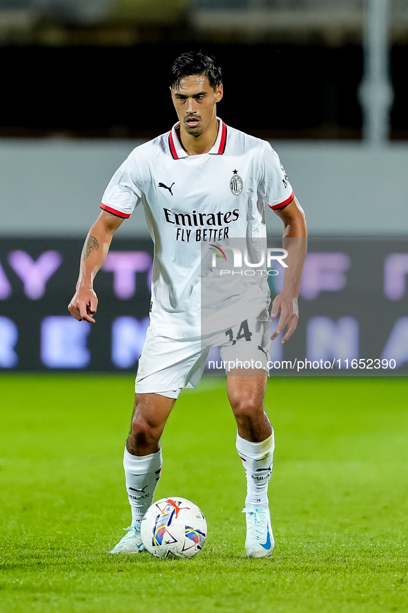 Tijjani Reijnders of AC Milan during the Serie A Enilive match between ACF Fiorentina and AC Milan at Stadio Artemio Franchi on October 06,...