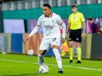 Noah Okafor of AC Milan during the Serie A Enilive match between ACF Fiorentina and AC Milan at Stadio Artemio Franchi on October 06, 2024 i...