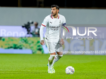 Theo Hernandez of AC Milan during the Serie A Enilive match between ACF Fiorentina and AC Milan at Stadio Artemio Franchi on October 06, 202...