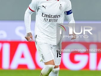 Theo Hernandez of AC Milan during the Serie A Enilive match between ACF Fiorentina and AC Milan at Stadio Artemio Franchi on October 06, 202...