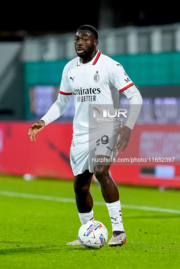 Youssouf Fofana of AC Milan during the Serie A Enilive match between ACF Fiorentina and AC Milan at Stadio Artemio Franchi on October 06, 20...