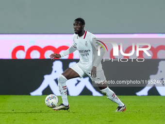 Fikayo Tomori of AC Milan during the Serie A Enilive match between ACF Fiorentina and AC Milan at Stadio Artemio Franchi on October 06, 2024...