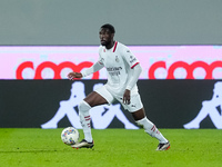 Fikayo Tomori of AC Milan during the Serie A Enilive match between ACF Fiorentina and AC Milan at Stadio Artemio Franchi on October 06, 2024...