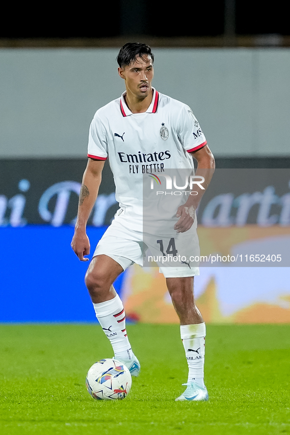 Tijjani Reijnders of AC Milan during the Serie A Enilive match between ACF Fiorentina and AC Milan at Stadio Artemio Franchi on October 06,...