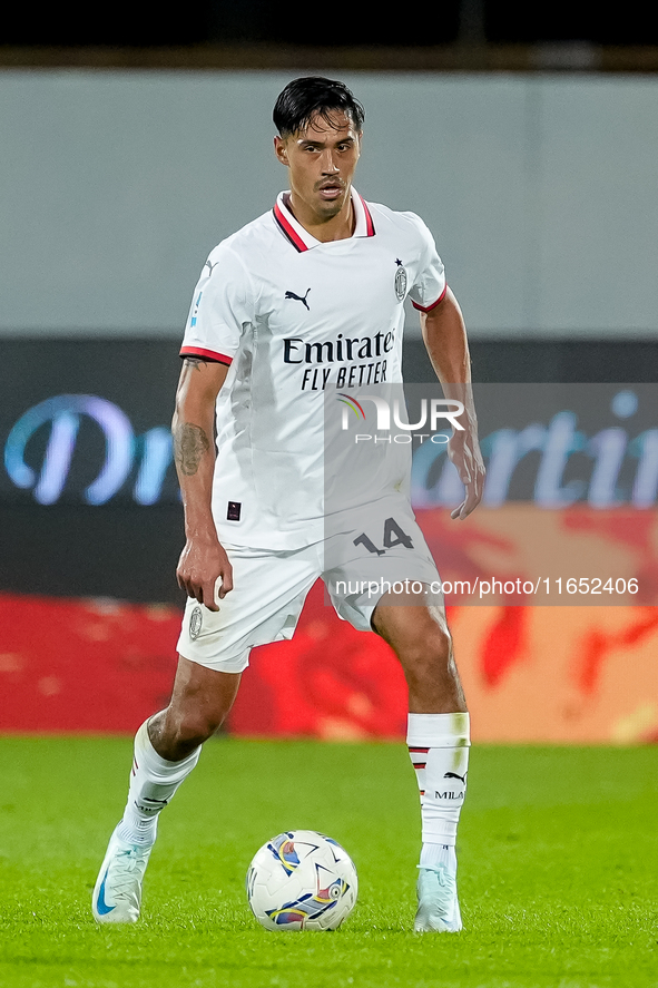 Tijjani Reijnders of AC Milan during the Serie A Enilive match between ACF Fiorentina and AC Milan at Stadio Artemio Franchi on October 06,...