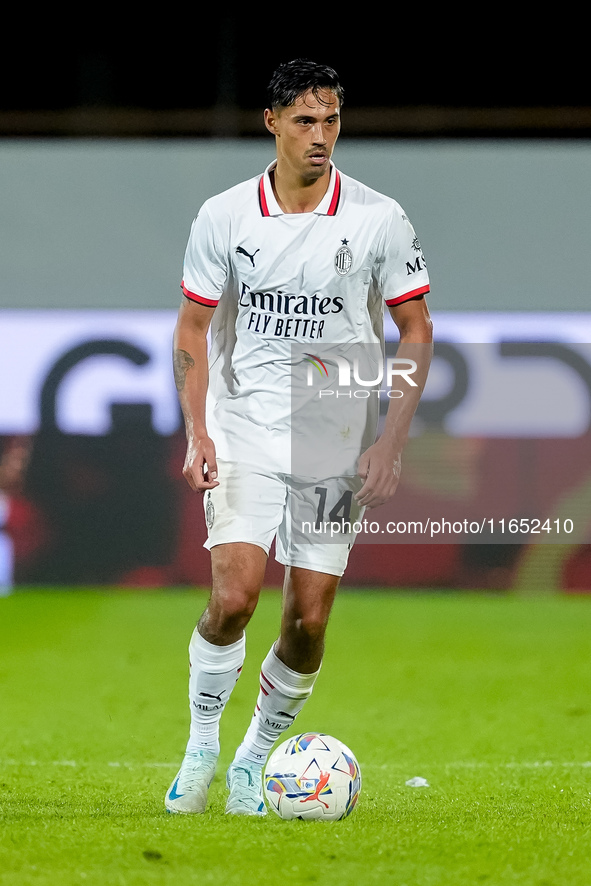 Tijjani Reijnders of AC Milan during the Serie A Enilive match between ACF Fiorentina and AC Milan at Stadio Artemio Franchi on October 06,...