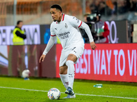 Noah Okafor of AC Milan during the Serie A Enilive match between ACF Fiorentina and AC Milan at Stadio Artemio Franchi on October 06, 2024 i...