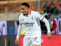 Noah Okafor of AC Milan during the Serie A Enilive match between ACF Fiorentina and AC Milan at Stadio Artemio Franchi on October 06, 2024 i...