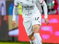 Noah Okafor of AC Milan during the Serie A Enilive match between ACF Fiorentina and AC Milan at Stadio Artemio Franchi on October 06, 2024 i...