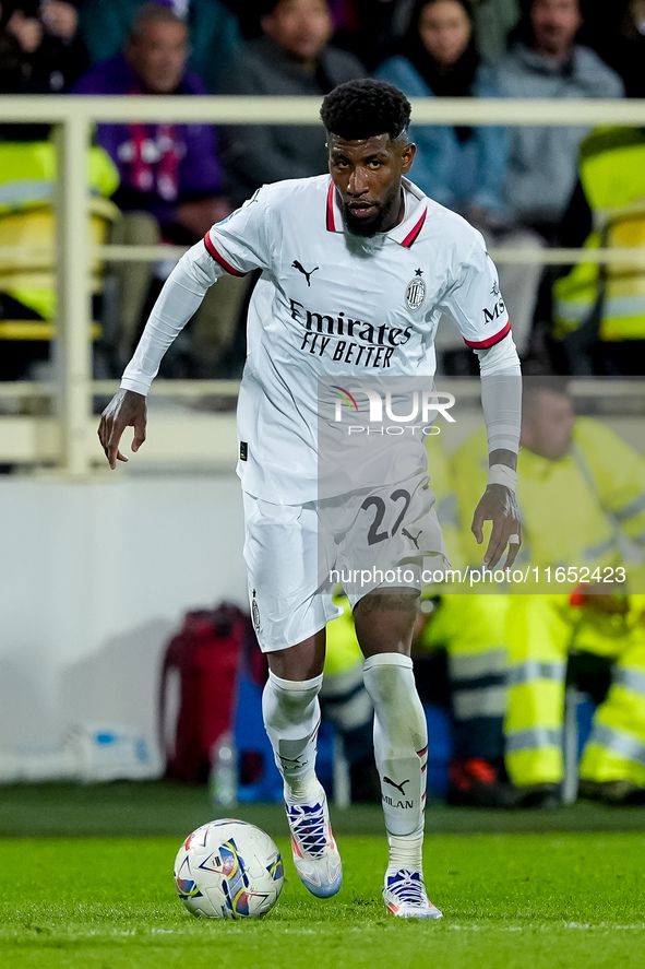 Emerson Royal of AC Milan during the Serie A Enilive match between ACF Fiorentina and AC Milan at Stadio Artemio Franchi on October 06, 2024...