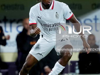 Samuel Chukwueze of AC Milan during the Serie A Enilive match between ACF Fiorentina and AC Milan at Stadio Artemio Franchi on October 06, 2...