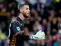 David De Gea of ACF Fiorentina looks on during the Serie A Enilive match between ACF Fiorentina and AC Milan at Stadio Artemio Franchi on Oc...