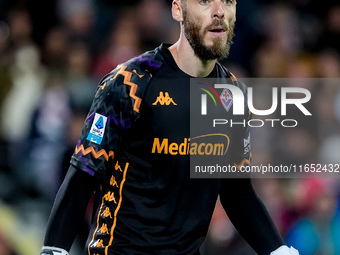 David De Gea of ACF Fiorentina looks on during the Serie A Enilive match between ACF Fiorentina and AC Milan at Stadio Artemio Franchi on Oc...