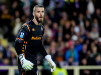 David De Gea of ACF Fiorentina looks on during the Serie A Enilive match between ACF Fiorentina and AC Milan at Stadio Artemio Franchi on Oc...