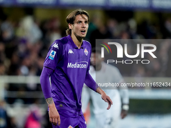 Andrea Colpani of ACF Fiorentina looks on during the Serie A Enilive match between ACF Fiorentina and AC Milan at Stadio Artemio Franchi on...