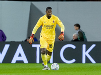 Mike Maignan of AC Milan during the Serie A Enilive match between ACF Fiorentina and AC Milan at Stadio Artemio Franchi on October 06, 2024...