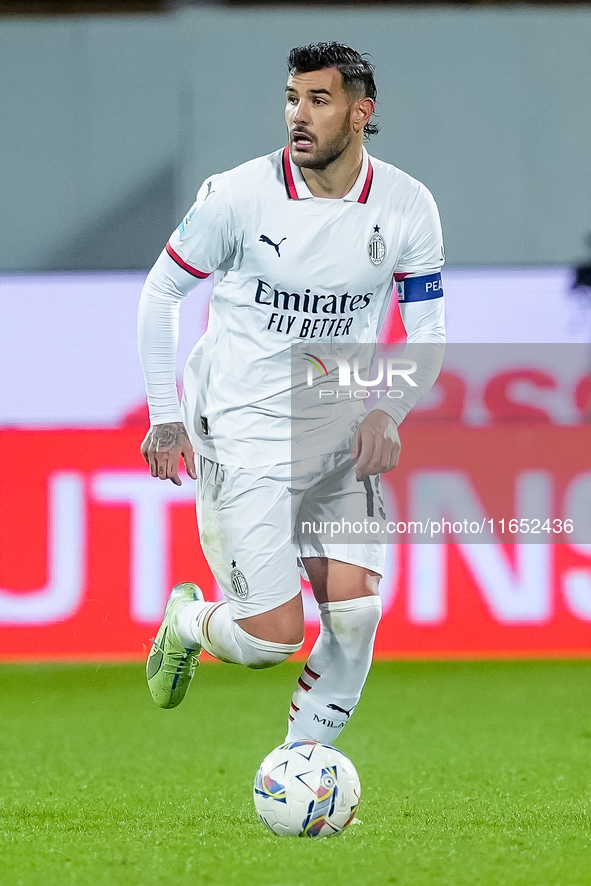 Theo Hernandez of AC Milan during the Serie A Enilive match between ACF Fiorentina and AC Milan at Stadio Artemio Franchi on October 06, 202...