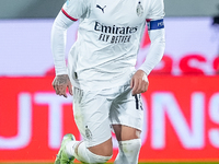 Theo Hernandez of AC Milan during the Serie A Enilive match between ACF Fiorentina and AC Milan at Stadio Artemio Franchi on October 06, 202...