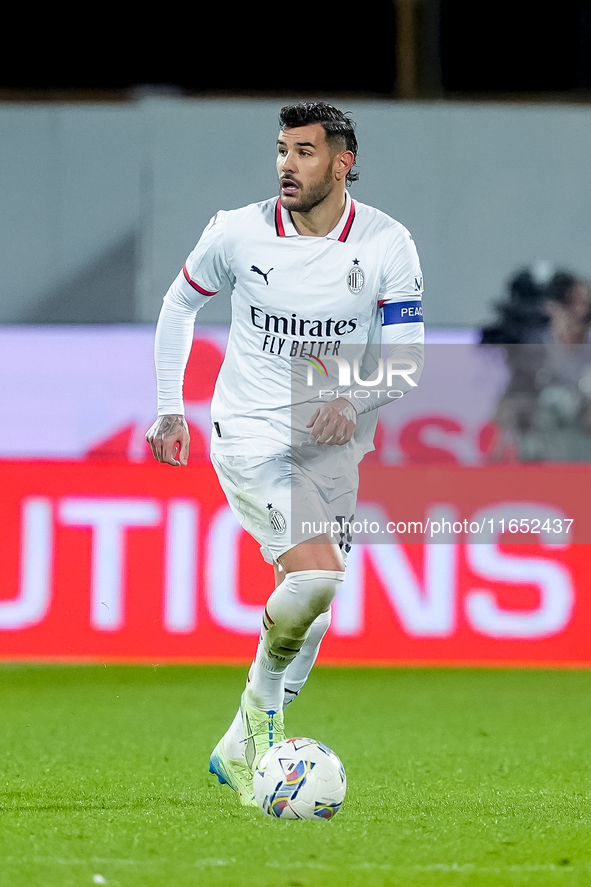 Theo Hernandez of AC Milan during the Serie A Enilive match between ACF Fiorentina and AC Milan at Stadio Artemio Franchi on October 06, 202...