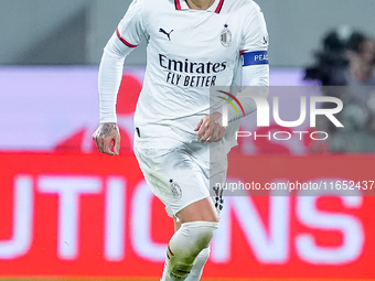 Theo Hernandez of AC Milan during the Serie A Enilive match between ACF Fiorentina and AC Milan at Stadio Artemio Franchi on October 06, 202...