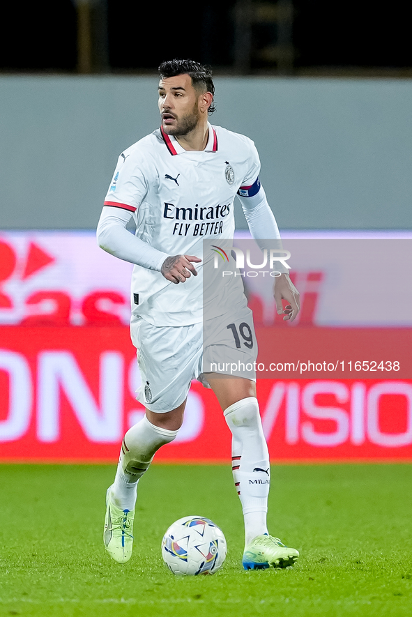 Theo Hernandez of AC Milan during the Serie A Enilive match between ACF Fiorentina and AC Milan at Stadio Artemio Franchi on October 06, 202...