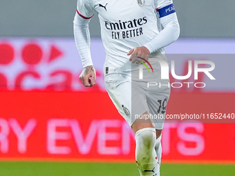 Theo Hernandez of AC Milan during the Serie A Enilive match between ACF Fiorentina and AC Milan at Stadio Artemio Franchi on October 06, 202...