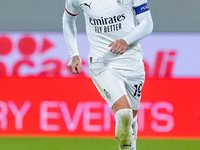 Theo Hernandez of AC Milan during the Serie A Enilive match between ACF Fiorentina and AC Milan at Stadio Artemio Franchi on October 06, 202...