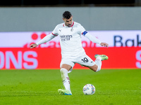 Theo Hernandez of AC Milan during the Serie A Enilive match between ACF Fiorentina and AC Milan at Stadio Artemio Franchi on October 06, 202...