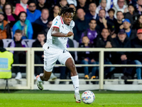 Samuel Chukwueze of AC Milan during the Serie A Enilive match between ACF Fiorentina and AC Milan at Stadio Artemio Franchi on October 06, 2...