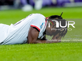 Samuel Chukwueze of AC Milan looks dejected during the Serie A Enilive match between ACF Fiorentina and AC Milan at Stadio Artemio Franchi o...