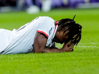 Samuel Chukwueze of AC Milan looks dejected during the Serie A Enilive match between ACF Fiorentina and AC Milan at Stadio Artemio Franchi o...