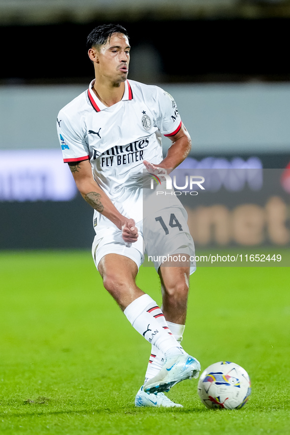 Tijjani Reijnders of AC Milan during the Serie A Enilive match between ACF Fiorentina and AC Milan at Stadio Artemio Franchi on October 06,...