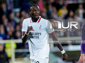 Tammy Abraham of AC Milan looks on during the Serie A Enilive match between ACF Fiorentina and AC Milan at Stadio Artemio Franchi on October...